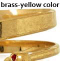 brass-yellow color